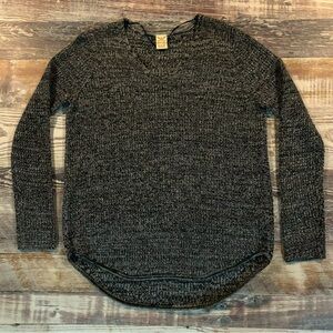 Women’s Faded Glory Black & White Blend, Scoop Neck Sweater